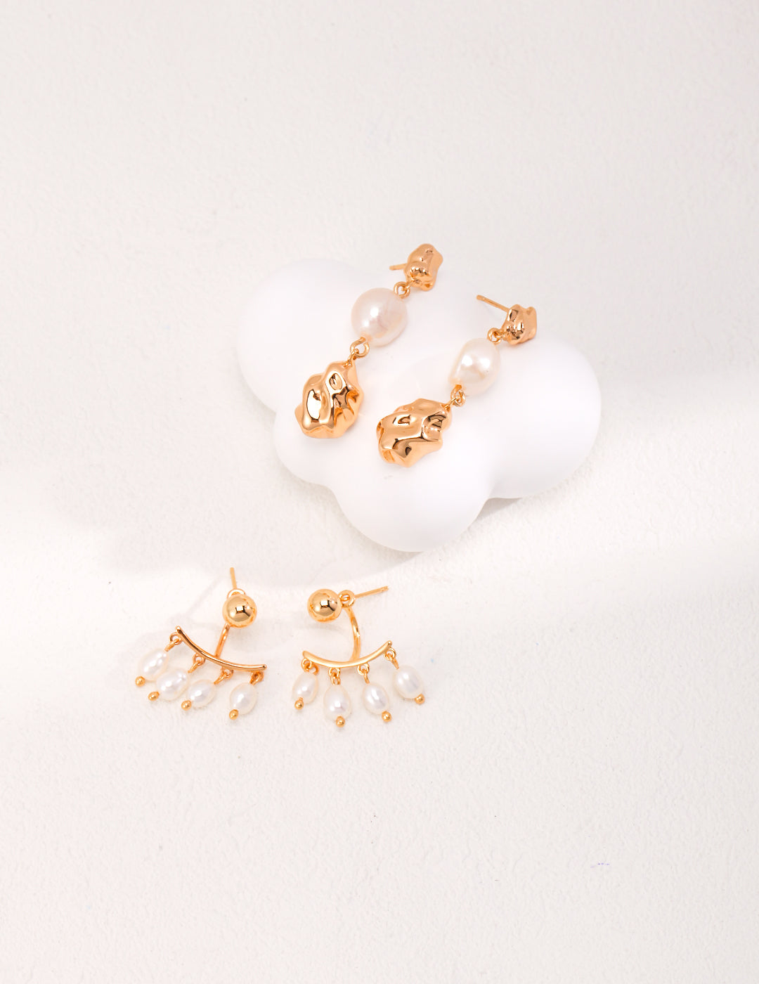 Audrey's Roman Holiday Pearl Earrings