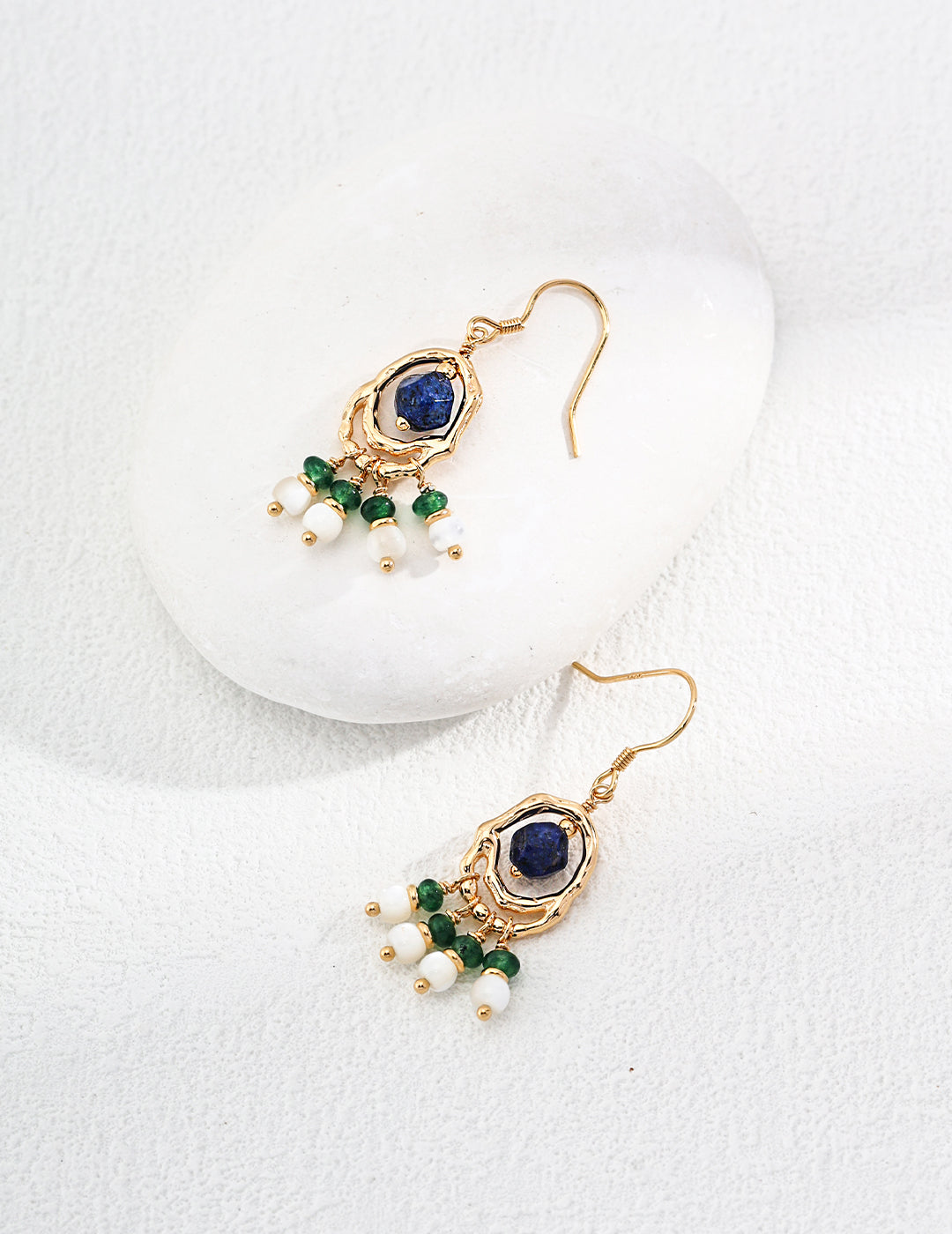 Medusa's Gemstone Drop Earrings