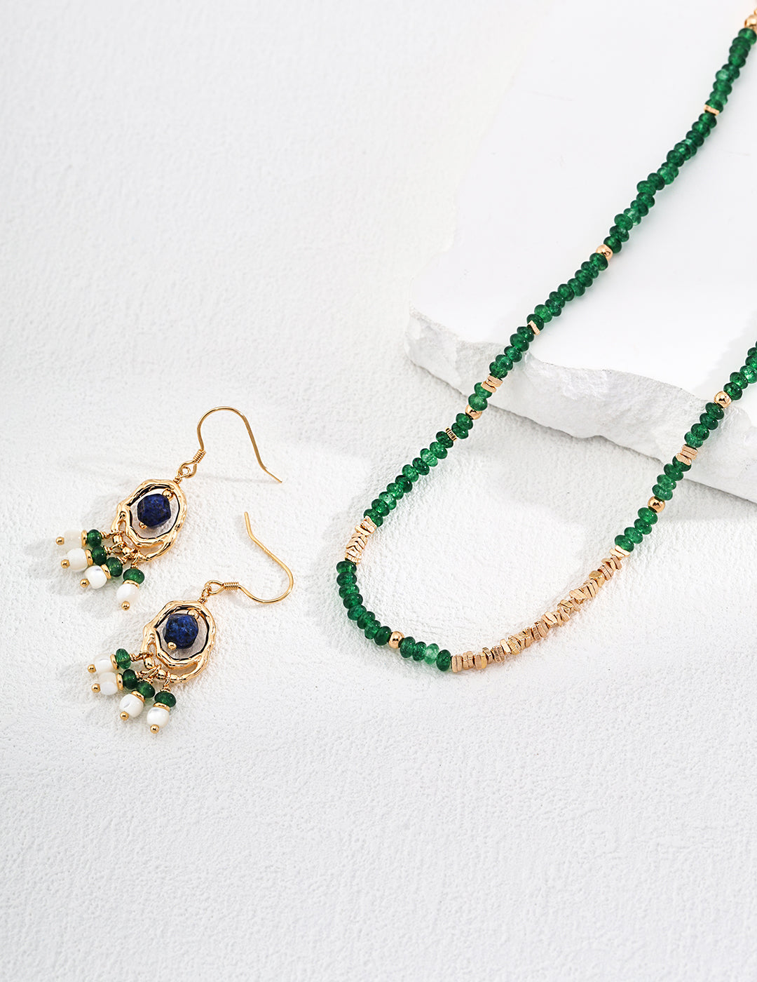 Medusa's Gemstone Drop Earrings