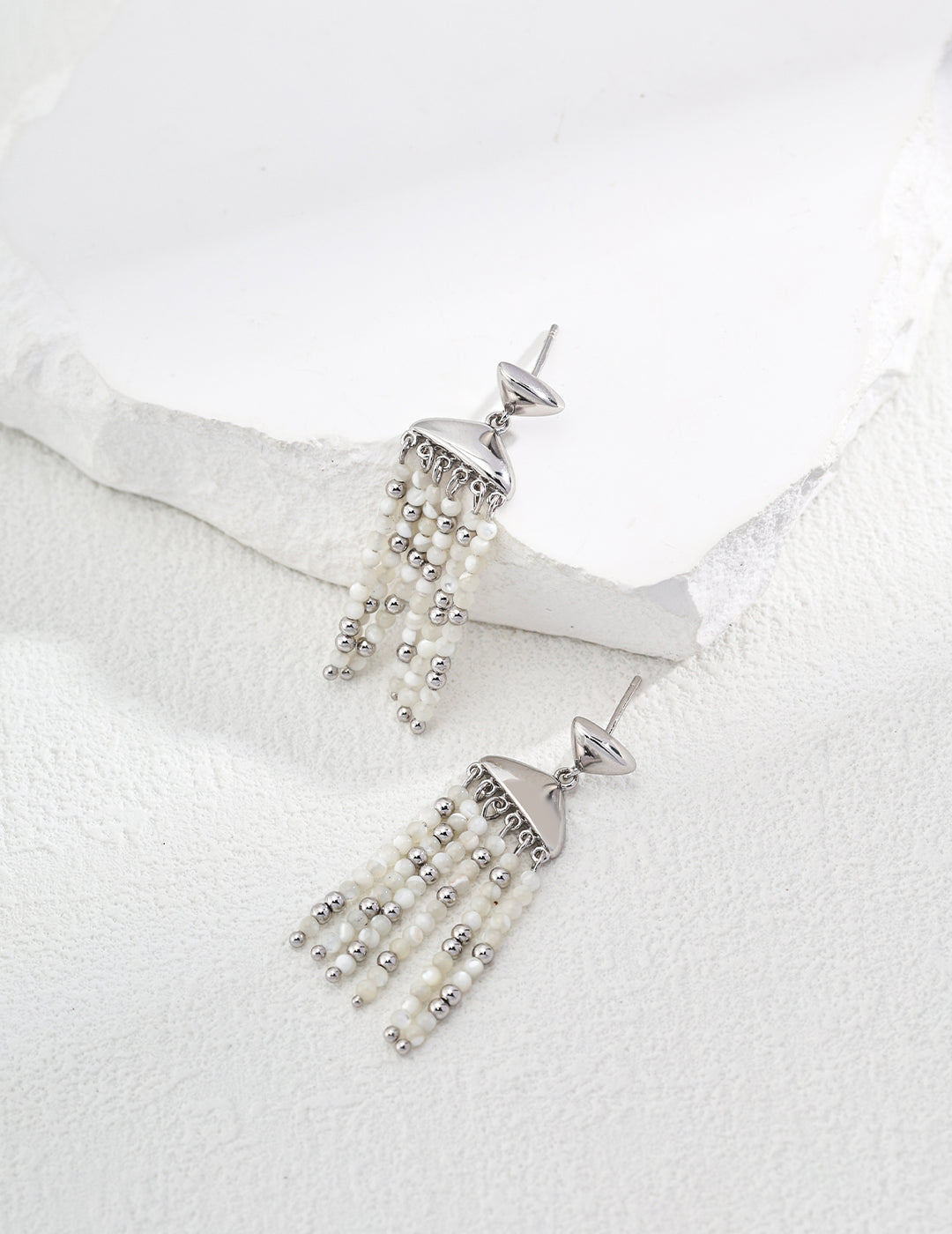 Sparkling Drape Bead Earrings