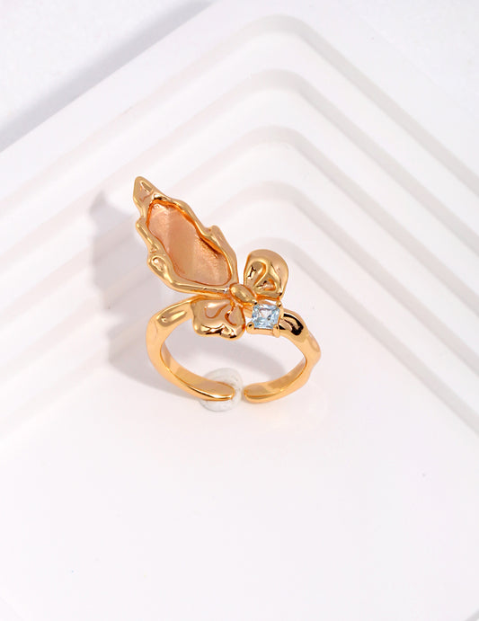 S925 Butterfly Ring