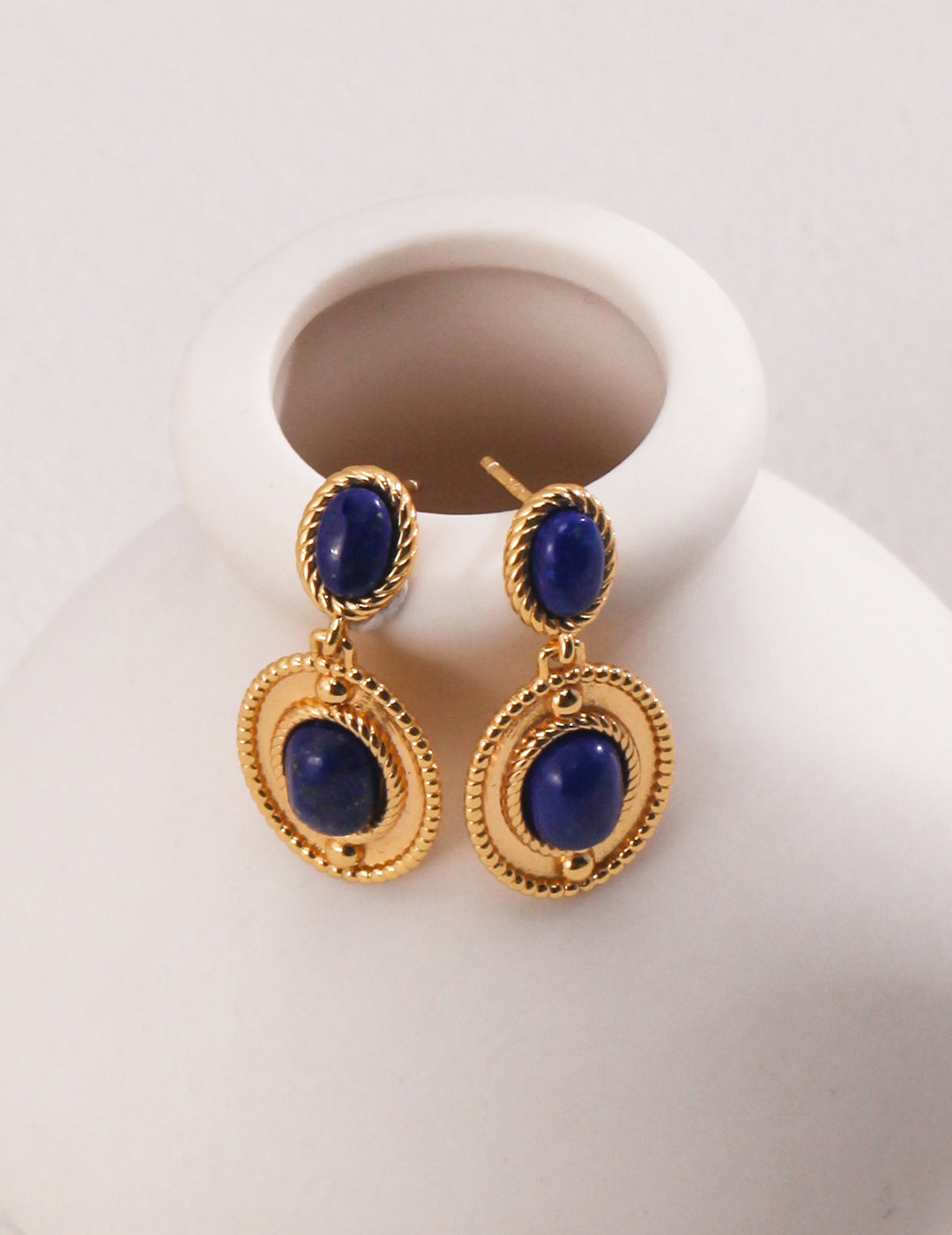 S925 Lapis Lazuli Earrings