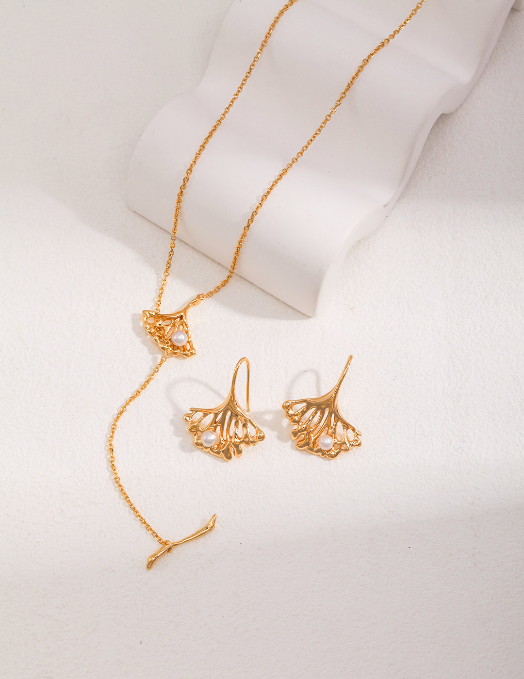 S925 Ginkgo Leaves Necklace - Lucianna Fine Jewelry