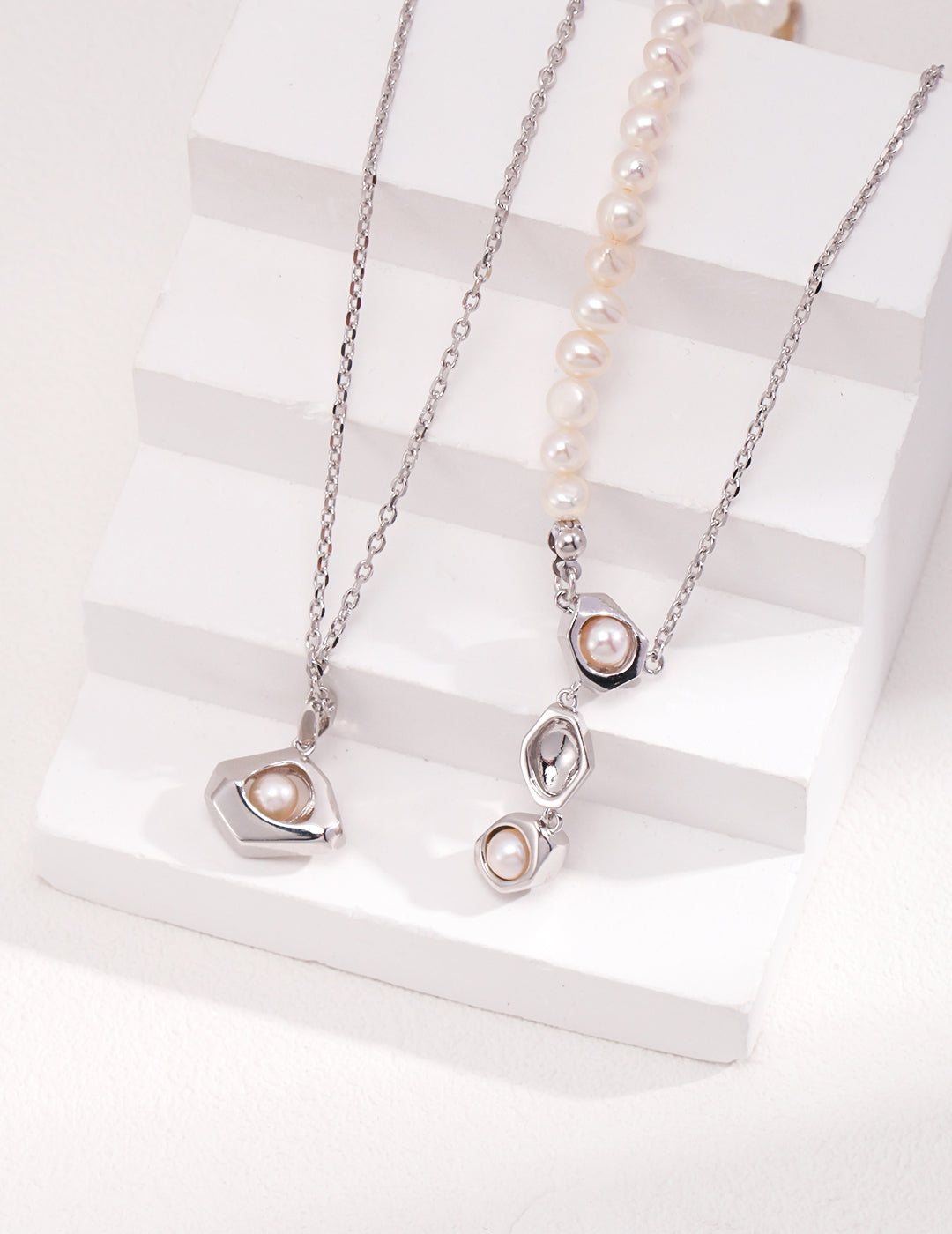 S925 Natural Pearl Pendant Necklace