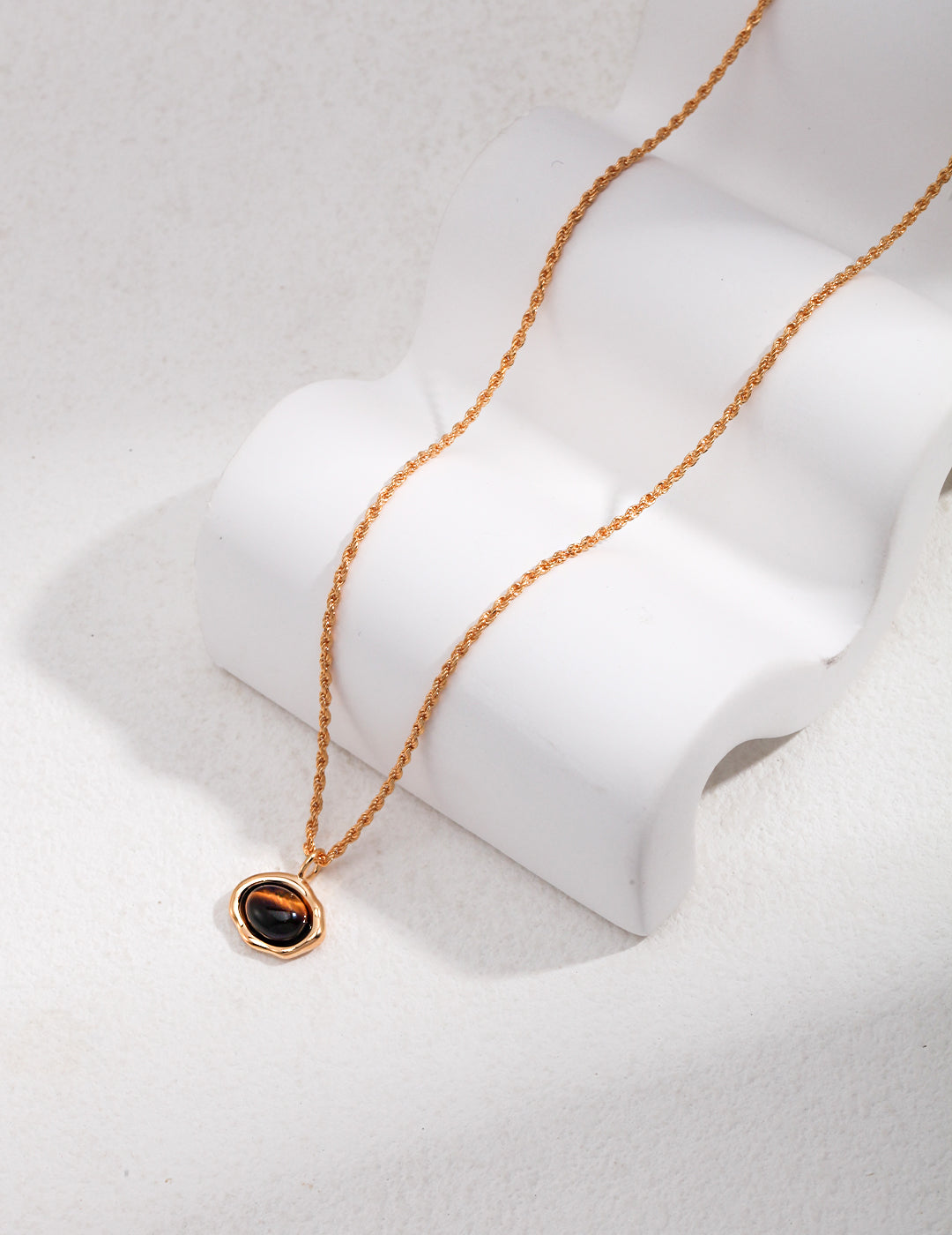 S925 Tiger's Eye Stone Necklace