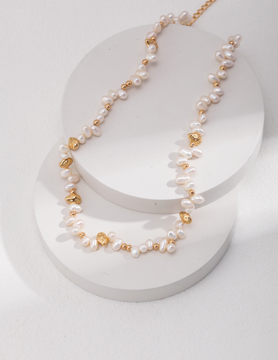 S925 Scattered Pearl Necklace