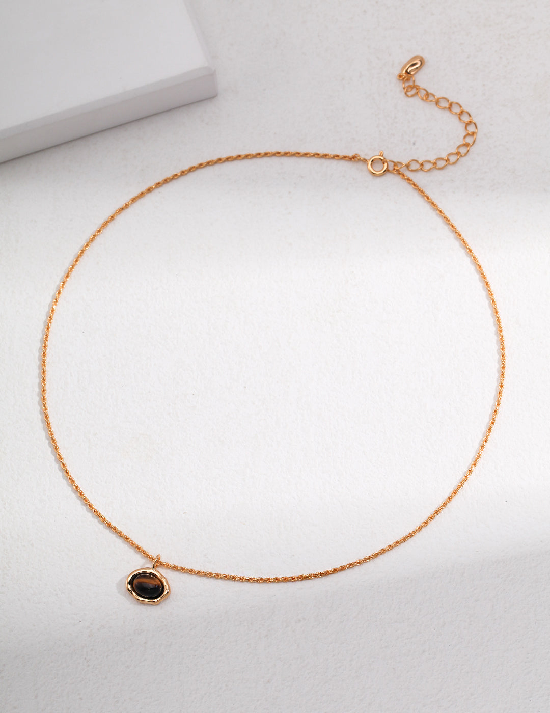 S925 Tiger's Eye Stone Necklace