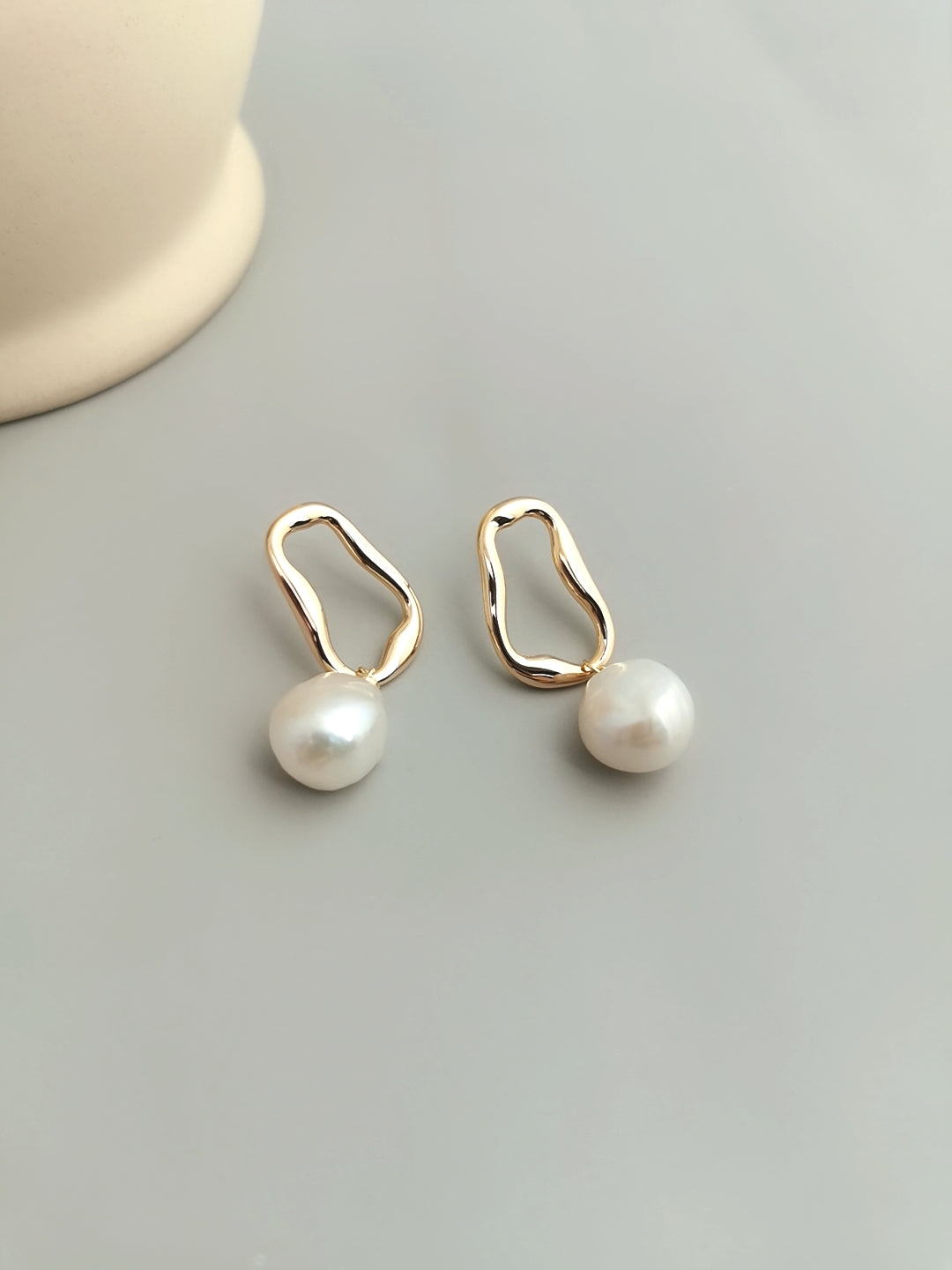 S925 Baroque Pearl Drop Earrings