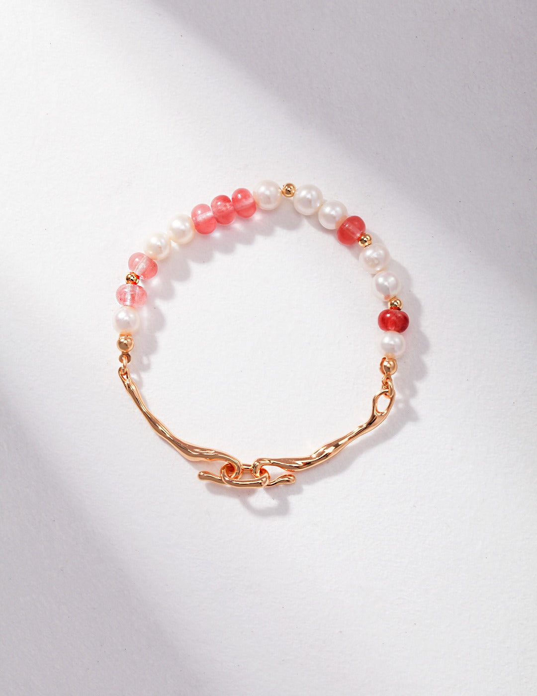 S925 Interlocking Pearl Bracelet