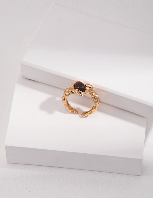 S925 Tiger's Eye Stone Ring