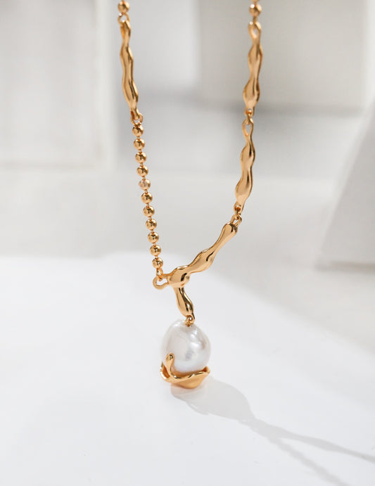 S925 Baroque Pearls Necklace