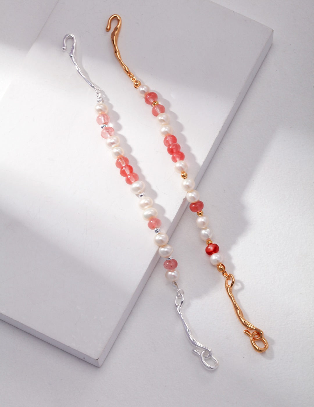 S925 Interlocking Pearl Bracelet