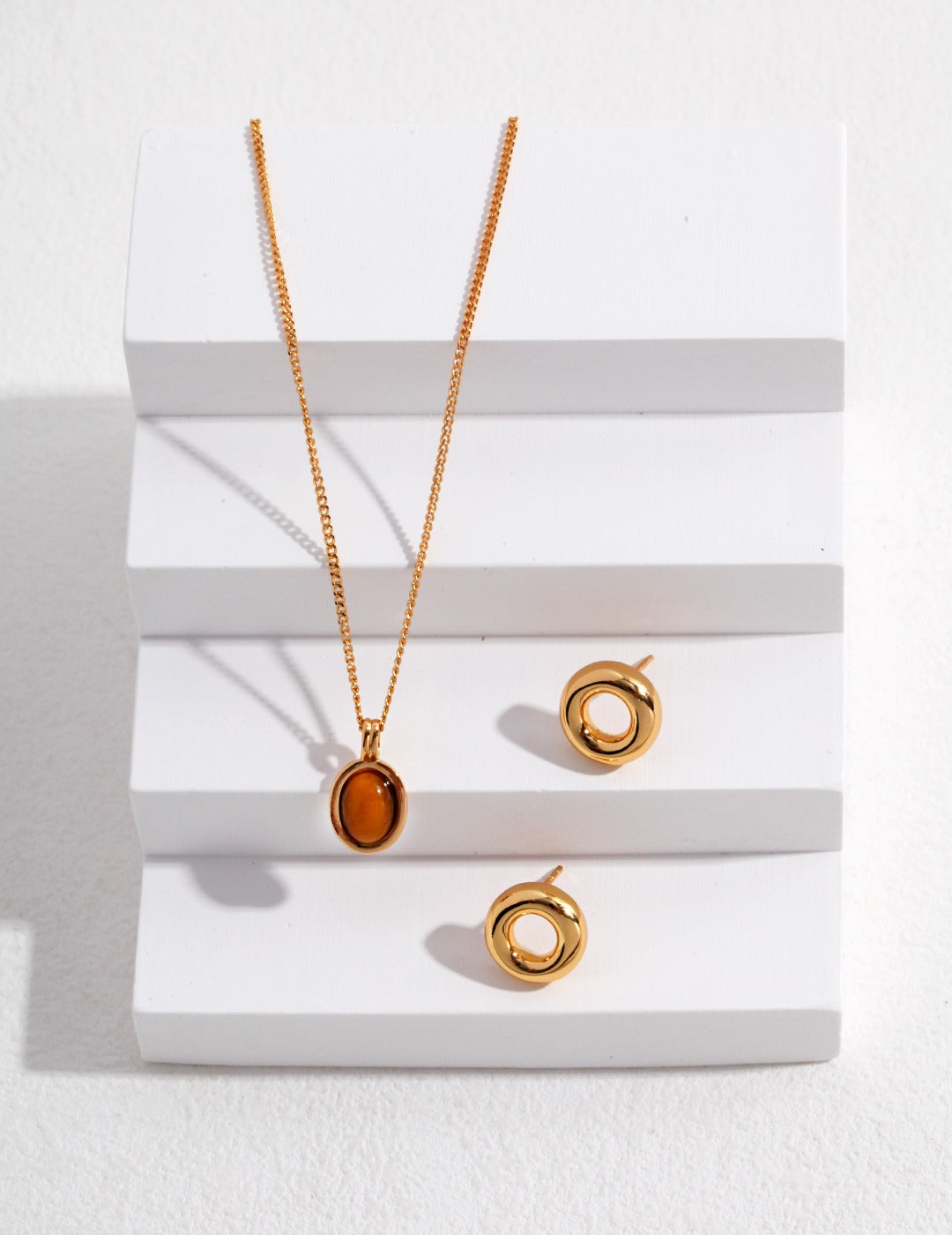 S925 Tiger's Eye Stone Necklace - Lucianna Fine Jewelry