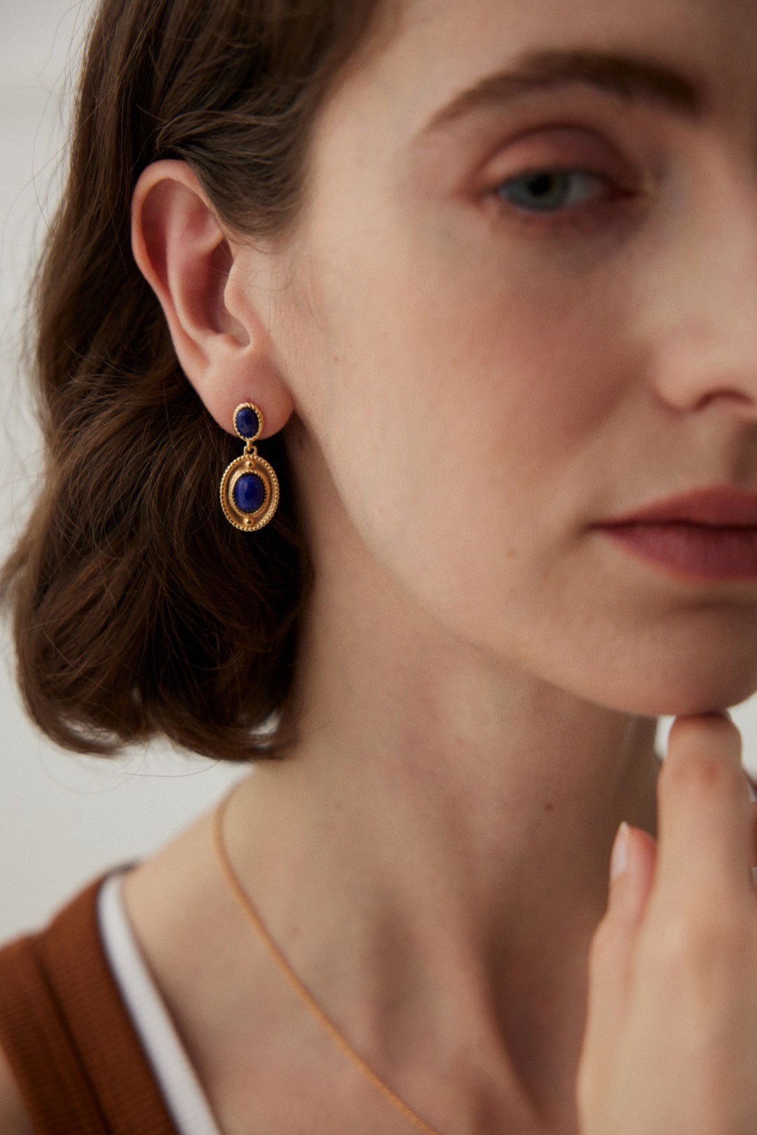 S925 Lapis Lazuli Earrings