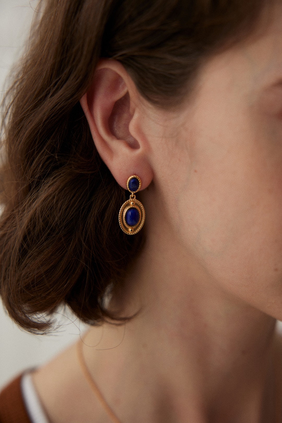 S925 Lapis Lazuli Earrings