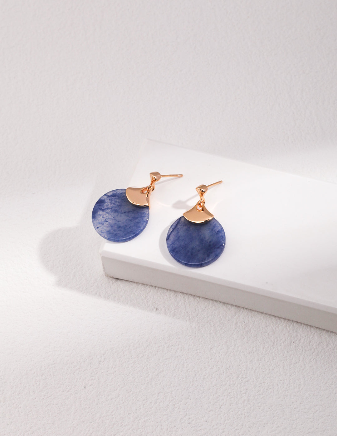 Ocean Serenade Set - Blue Dongling Jade Earrings - Lucianna Fine Jewelry