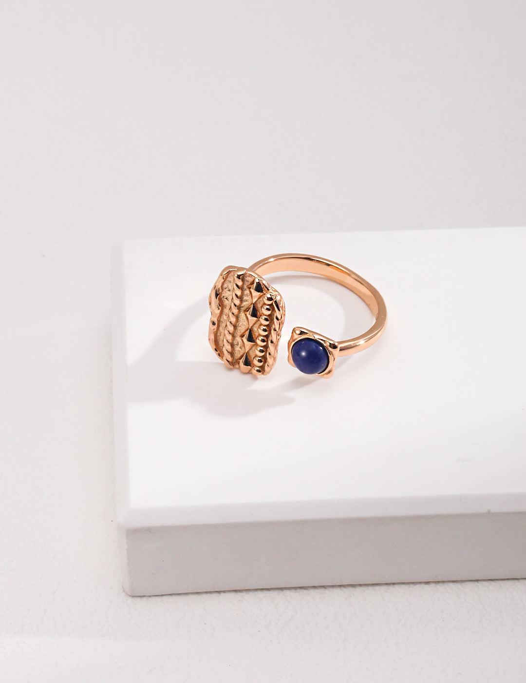 S925 Lapis Lazuli Open-ended Ring