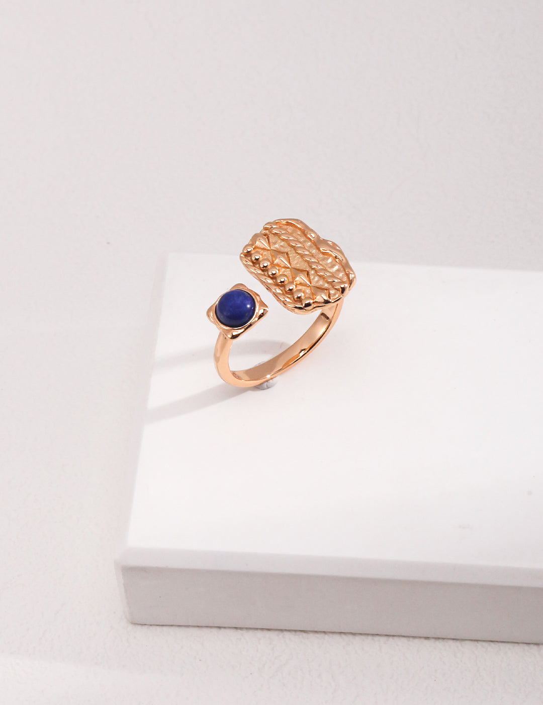 S925 Lapis Lazuli Open-ended Ring