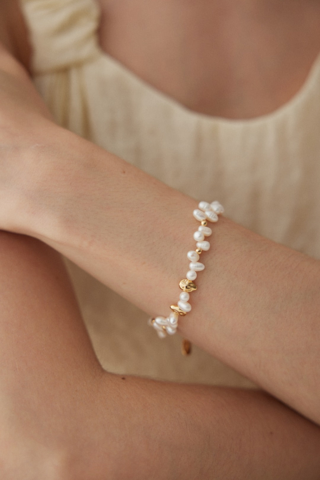 S925 Scattered Pearl Bracelet