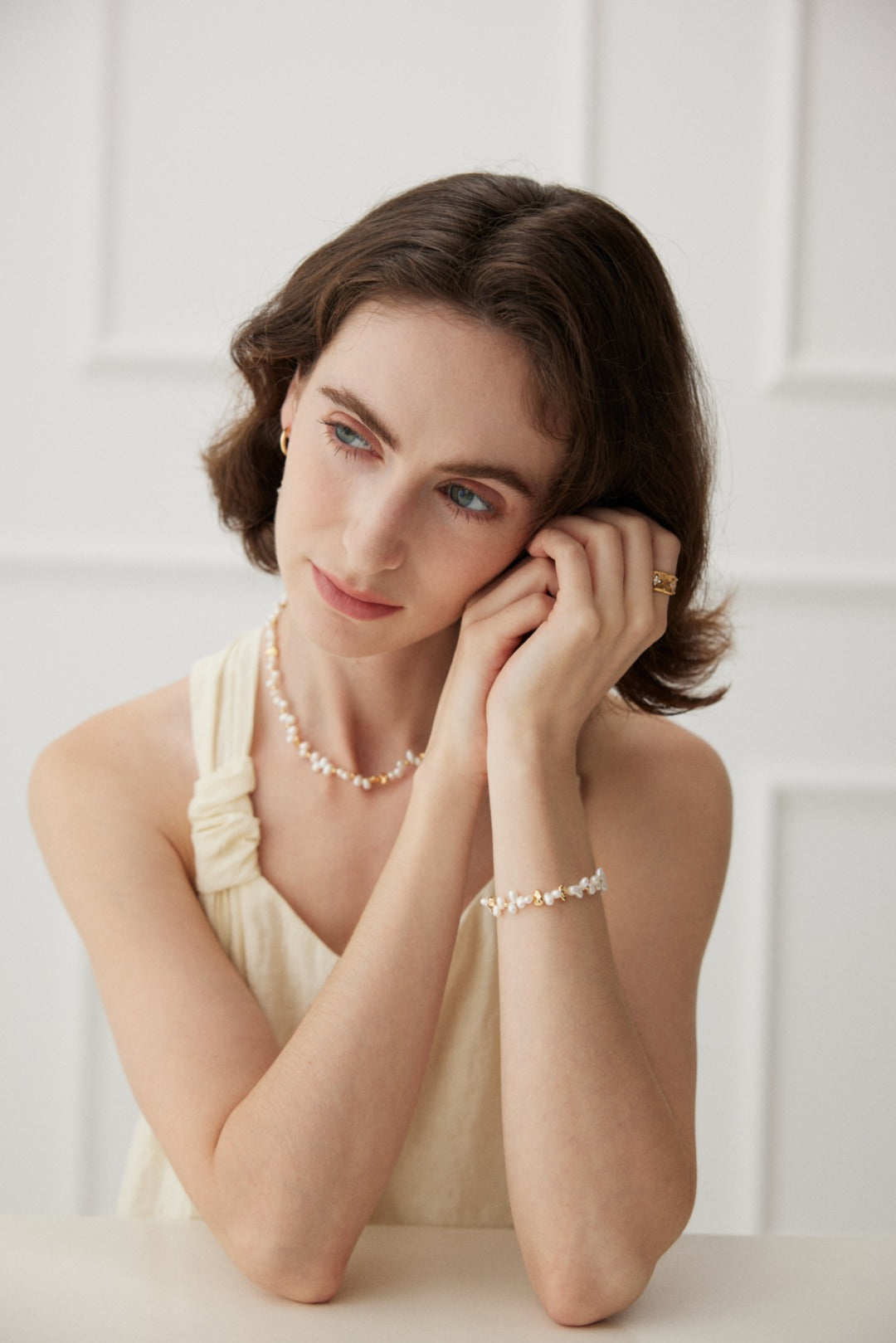 S925 Scattered Pearl Bracelet - Lucianna Fine Jewelry