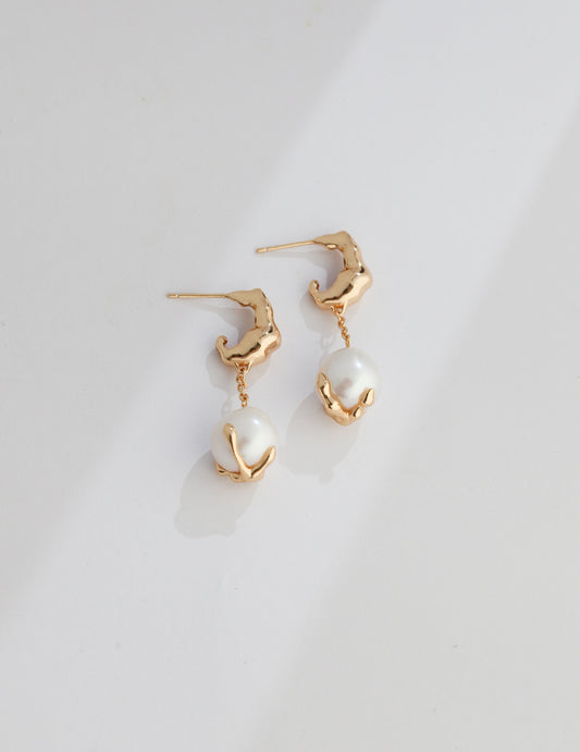 S925 Baroque Pearls Earrings