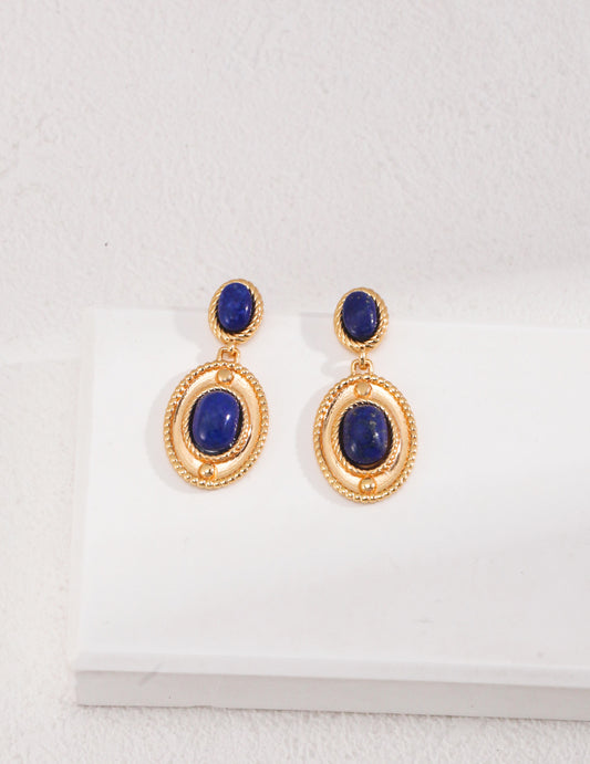 S925 Lapis Lazuli Earrings