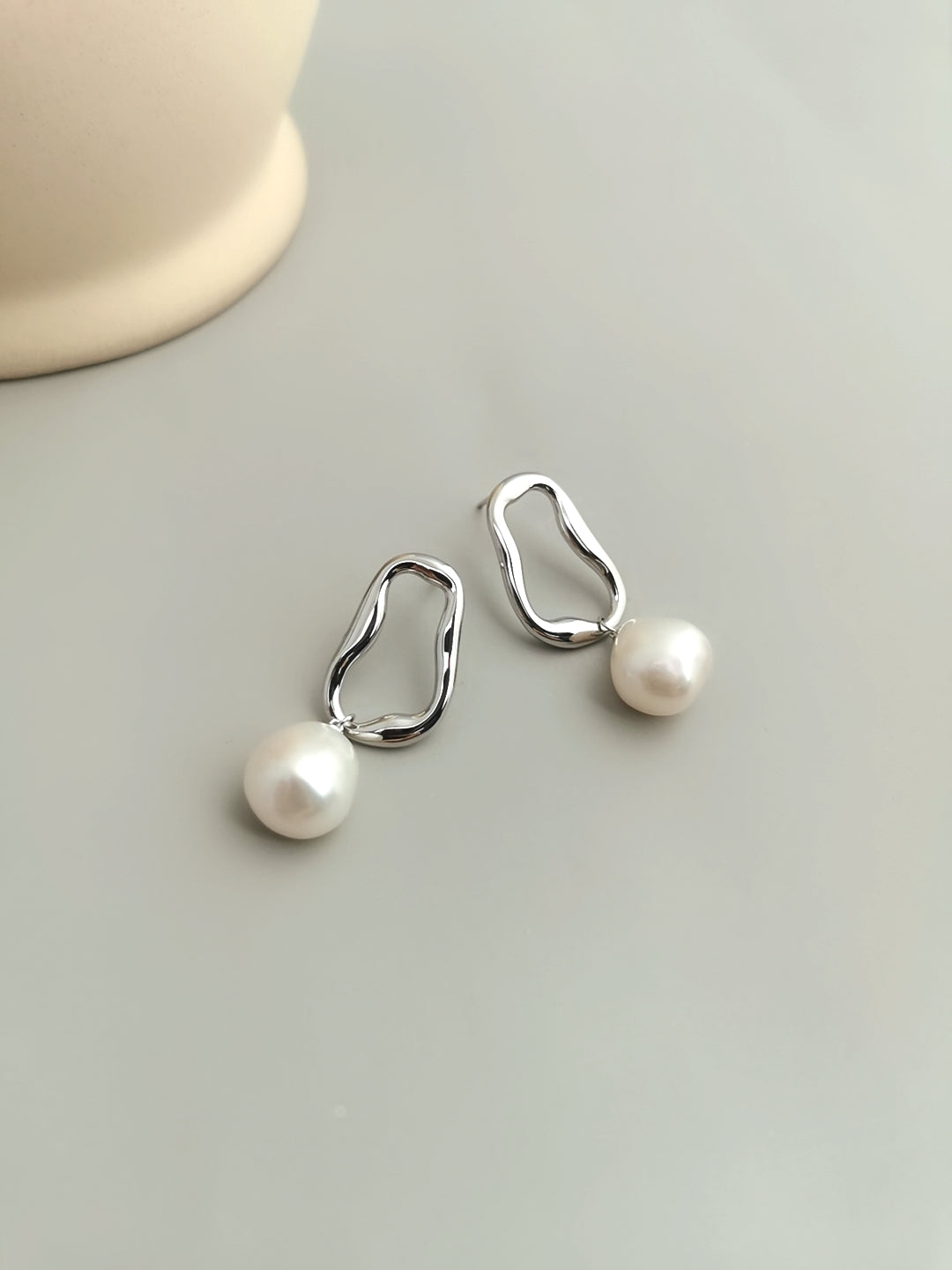 S925 Baroque Pearl Drop Earrings