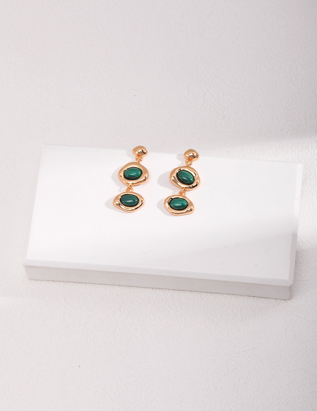 S925 Peacock Stone Earrings