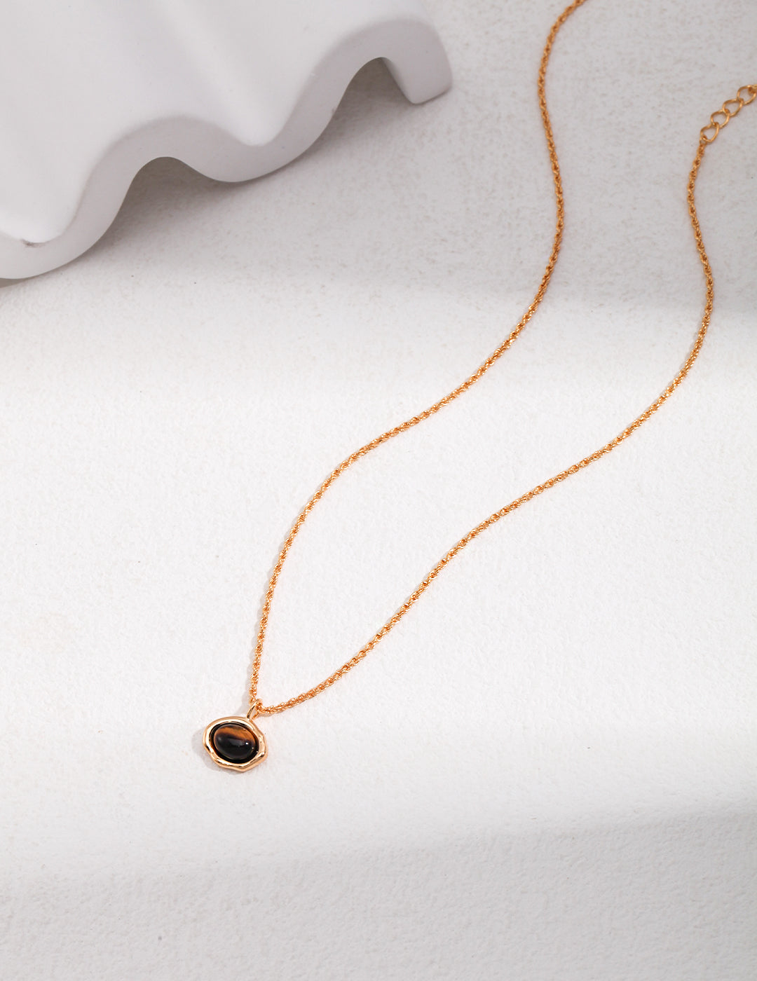 S925 Tiger's Eye Stone Necklace