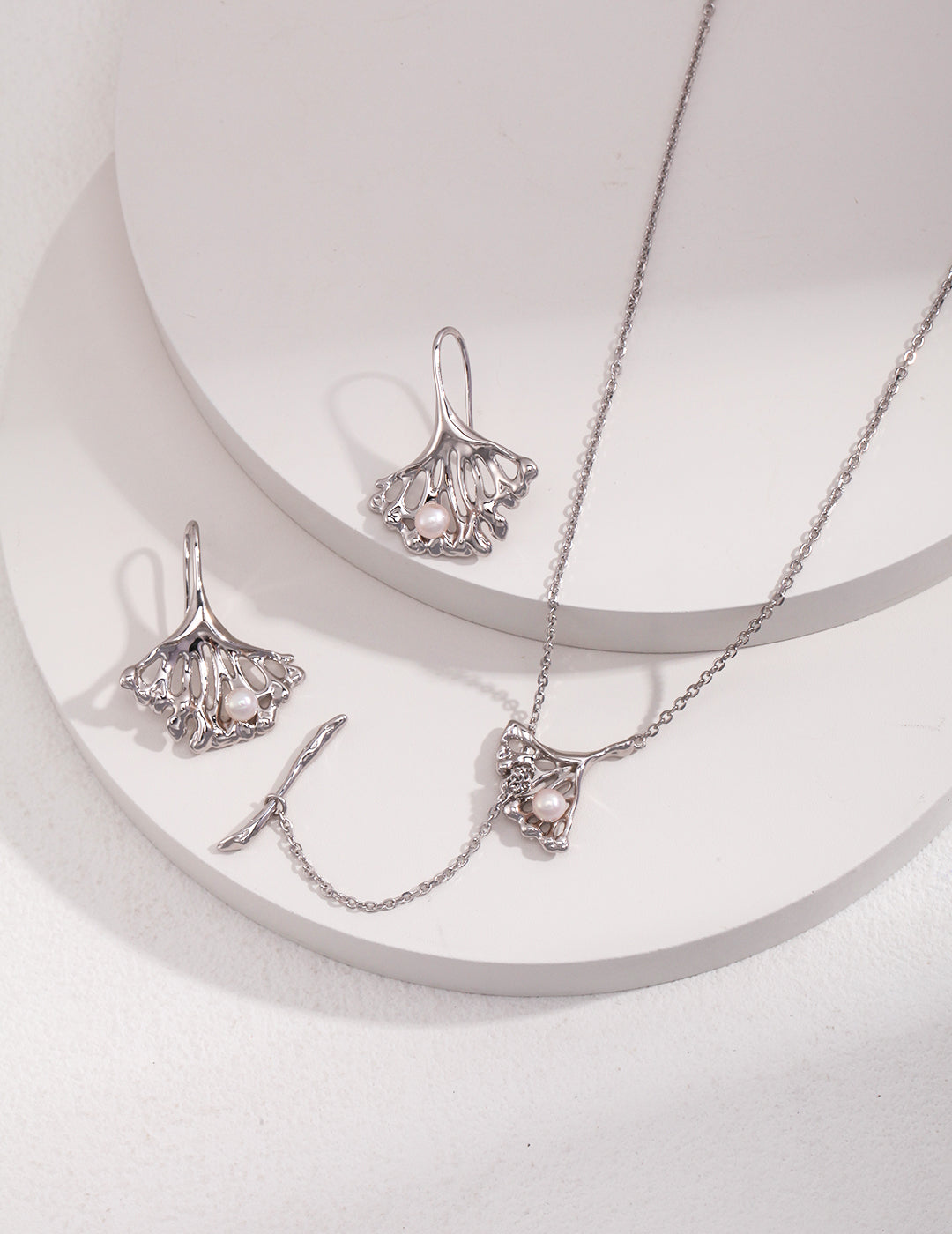 S925 Ginkgo Leaves Necklace - Lucianna Fine Jewelry