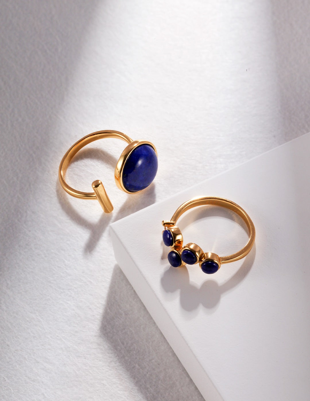 S925 Lapis Lazuli Open-ended Ring - Lucianna Fine Jewelry