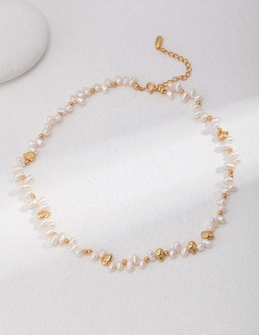 S925 Scattered Pearl Necklace